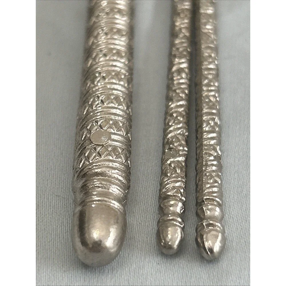 Vintage Ornate Nutcracker &  Pick Set Silver Tone Metal Crab Seafood Tool